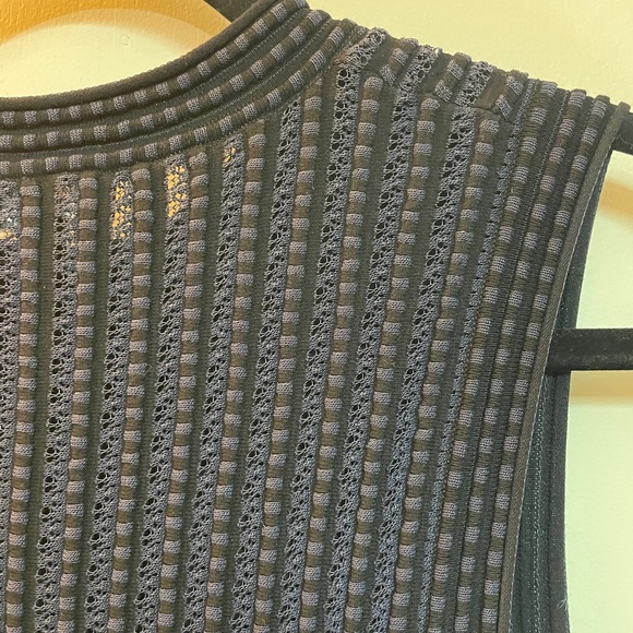 Theory Navy Textured Mini Dress Size Medium - Picture 10 of 12